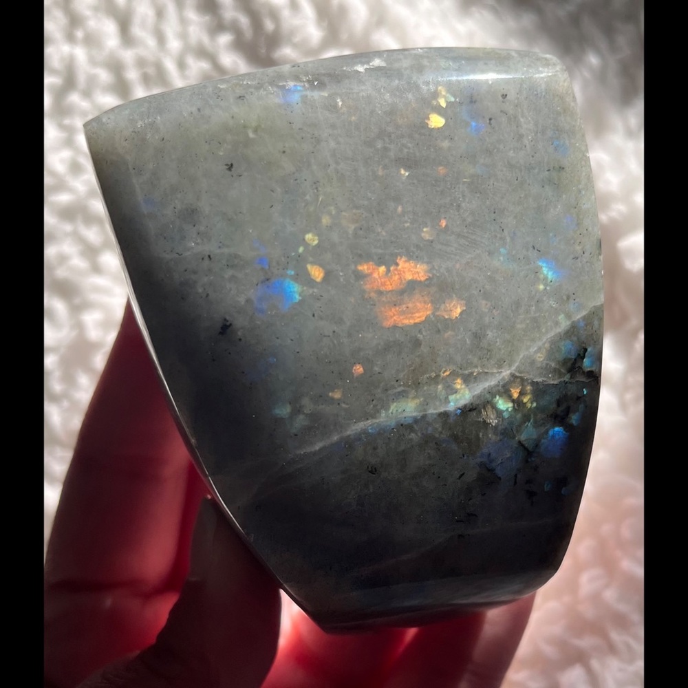 (RELISTED) OOAK Raspberry-Kiss Labradorite Freeform 💋 - Picture 15 of 15